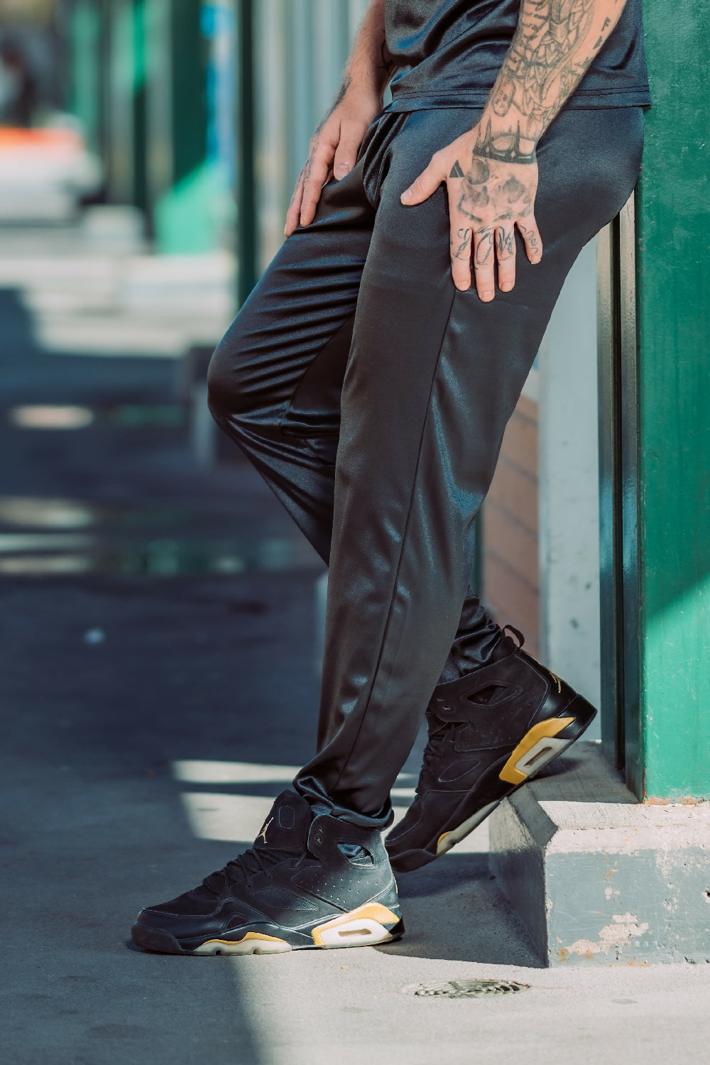 Satin Jogger Pants