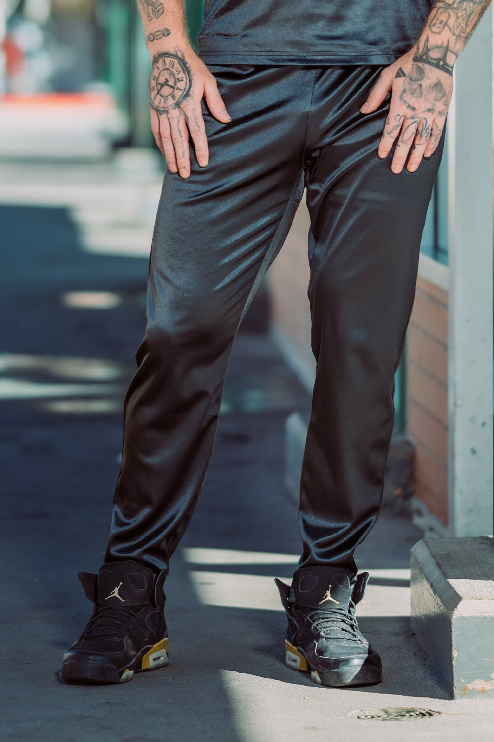 Satin Jogger Pants